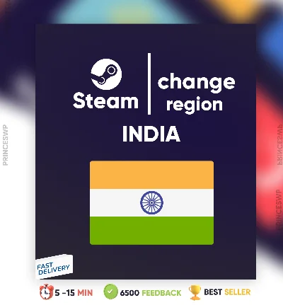 ✨  Steam Смена региона на Индию  ₹