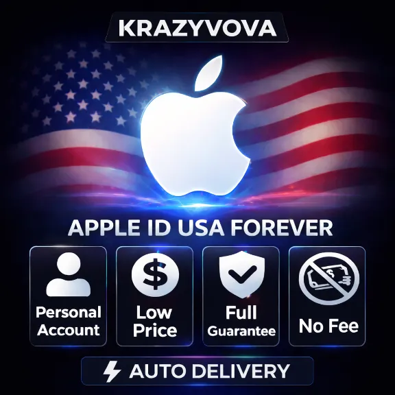 🇺🇸 iCloud ID США – Личный аккаунт | Без 2FA | Подходит для всех iOS-устройств | Пож