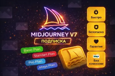 |🔥 Midjourney V7 |  НА ВАШ АККАУНТ ПОДПИСКА С ГАРАНТИЕЙ