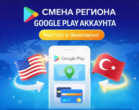 🔄 СМЕНА РЕГИОНА GOOGLE PLAY АККАУНТА | ЛЮБОЙ РЕГИОН