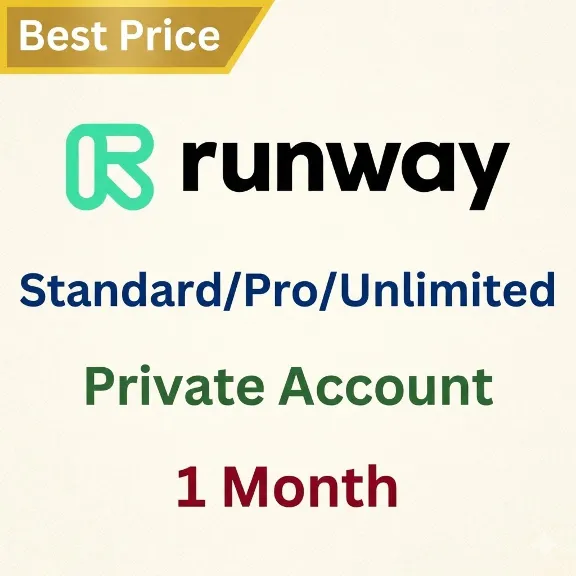Runway AI Sta/Pro/Unlimited Личный Аккаунт 1M