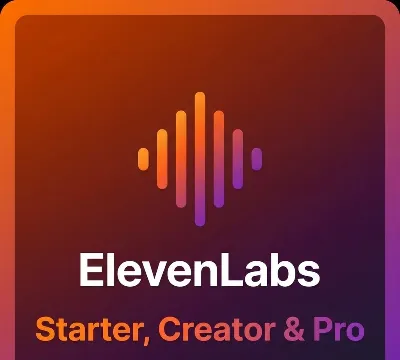 ElevenLabs Starter/Creator/Pro Обновление/Продление 1-12 мес. | Подписки на ваш аккау