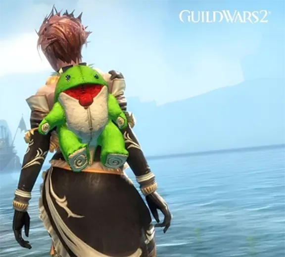 Guild Wars 2 - Зеленый Плюшевый Чехол Для Рюкзака Quaggan | Ключ GLOBAL / REGION FREE