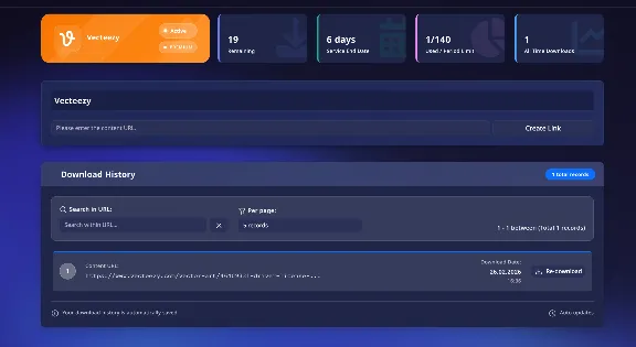 Vecteezy | 7-365 Day Downloader Panel