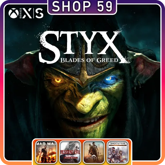 Styx: Blades of Greed XBOX + 4 TOP GAMES (rent)