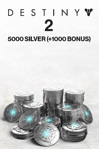 5000 (+1000 Bonus) Destiny 2 Silver (PC) | PC | For any account