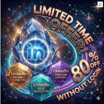 {No Login} LinkedIn Premium Business & Career+ with Sales Navigator (Core/Advanced)
