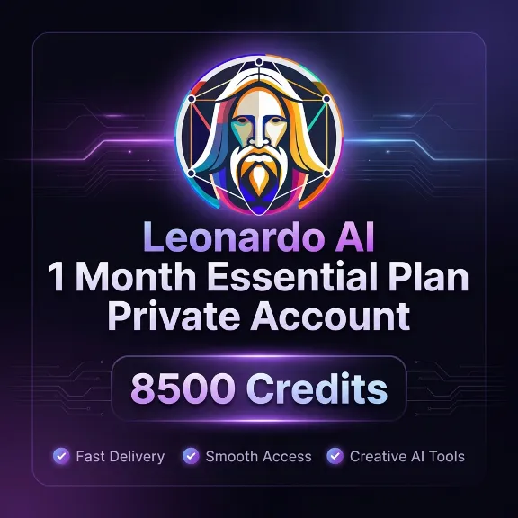 Leonardo AI 1 Month Essential Plan | Private Account ( 8500 credits )