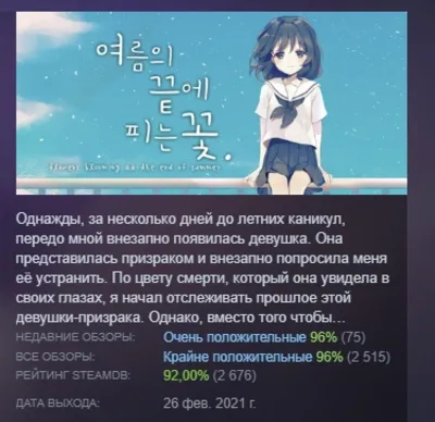 Flowers Blooming at the End of Summer - Steam Edition