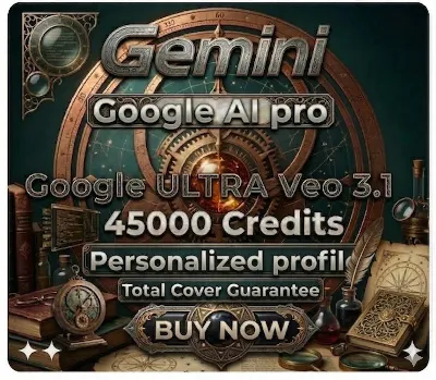 Gemini Google AI Ultra/Pro VEO 3.1 45000 Credits,+ Antigravity  | Full Warranty