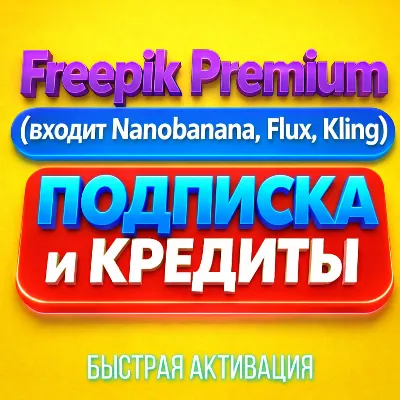 Freepik Premium Фрипик на Ваш аккаунт 1-12 мес подписка