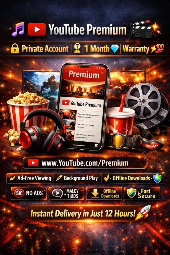 🎵 YouTube Premium 🎬✨ 🔒 Private Account | ⏳ 1 Month 💎 | 🛡️ Warranty Instant 🚀💯