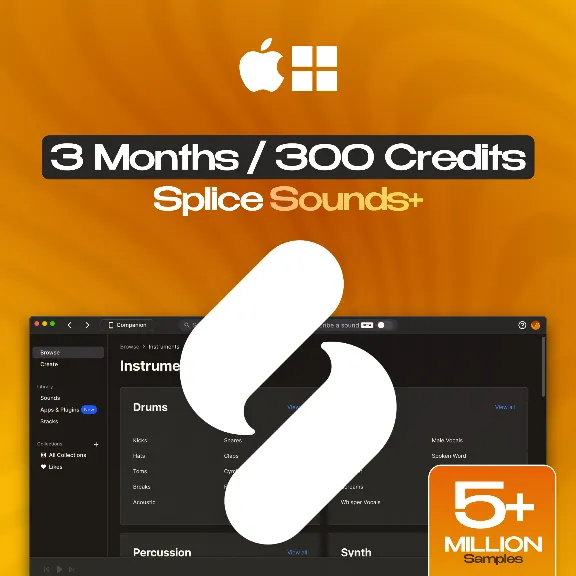 SPLICE SOUNDS+ [3 МЕСЯЦА, 300 КРЕДИТОВ] БЫСТРО