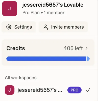Lovable AI Pro – 400 Credits | 1-Month | Private Account | Auto Delivery
