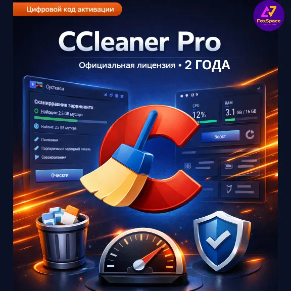 CCleaner Pro  2 года КЛЮЧ официальной лицензия, 2 устройства