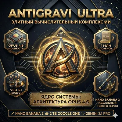 Antigravity PRO / ULRTA | GOOGLE AI PRO | Gemini 3.1| Claude Opus 4.6|ЛИЧНЫЙ 6месяцев