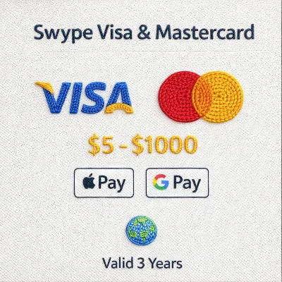 💳 Swype Visa & Mastercard | $5–$1000 | Apple Pay | Google Pay | Global | 3Y