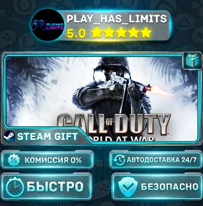 🎁Call of Duty: World at War *RU/BY/UA/СНГ Steam Auto