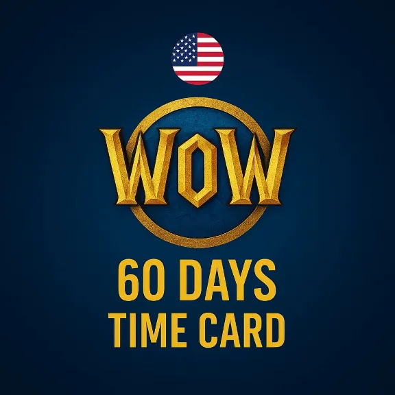 🔑WOW World of Warcraft Time Card ★60 days★ (US/NA)
