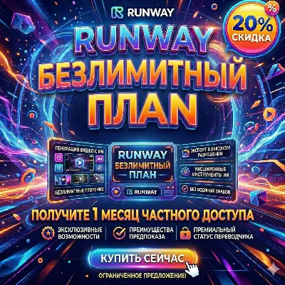 Runway ML Unlimited – 1 Month | Official Plan | Private Access