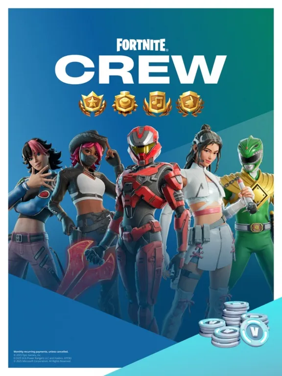 FORTNITE CREW EGS (Battle Pass + 800 VBUKS) - 1 month