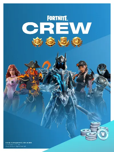 FORTNITE CREW EGS (Battle Pass + 800 VBUKS) - 1 month