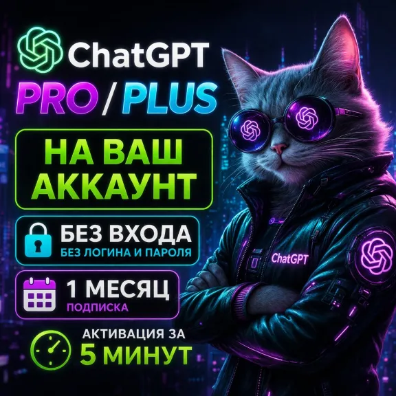 ChatGPT PRO 5x/20x / PLUS 1 Month | To Your Account | No Login | 5 Minutes | Guarante