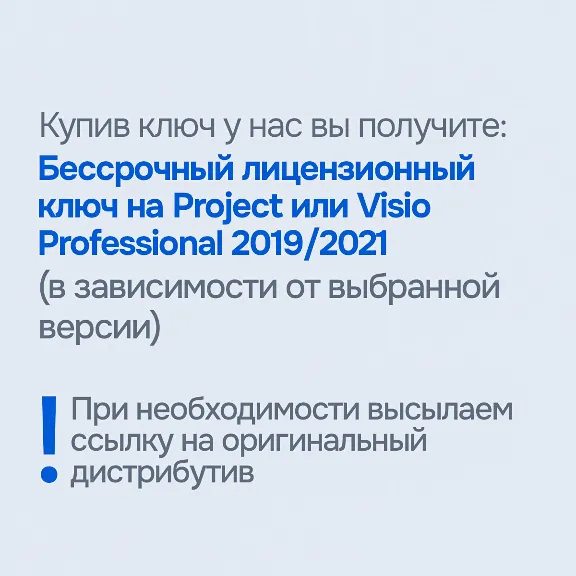 Microsoft Project/Visio Pro 2021/2019 [Original | Партнер MS | Чек ФЗ]