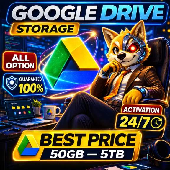 Google Drive Облако 50 ГБ–5 ТБ | Выделенный аккаунт или Апгрейд | Без абонплаты