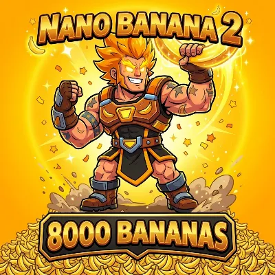 Nano Banana 2 - 8000 🍌 bananas (Gemini neural network image generation)