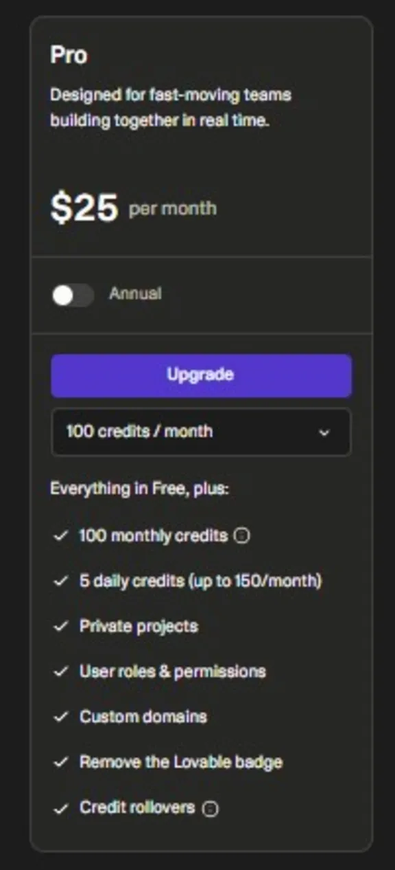 Lovable Pro (1 год) [НА ВАШУ ЭЛЕКТРОННУЮ ПОЧТУ]