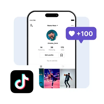 Накрутка 100 лайков в TikTok (ТикТок лайки)