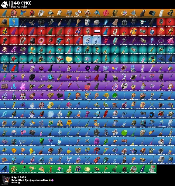 FORTNITE ACC | 274 скина |  EMAIL CHANGEABLE [ВСЕ ПЛАТФОРМЫ]  2500 VBUCKS