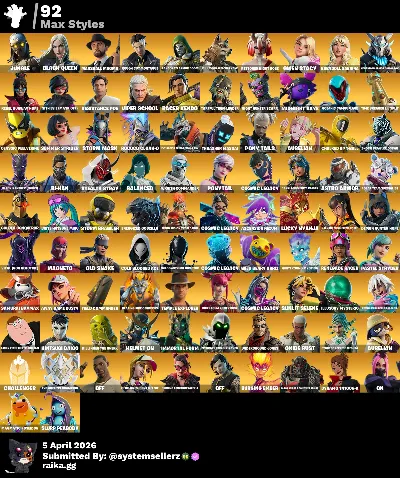 FORTNITE ACC | 274 скина |  EMAIL CHANGEABLE [ВСЕ ПЛАТФОРМЫ]  2500 VBUCKS