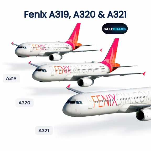 Fenix Bundle A319, A320 & A321 для Microsoft Flight Simulator 2020/2024