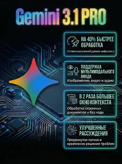 Gemini 3.1 Pro | Хранлище 5 ТБ | Nano Banana 2 | 6 месяцев | ВАША учетная | БЕЗ ВХОДА