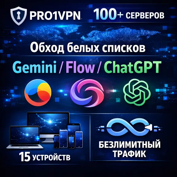 🌐 100 локаций VLESS [LTE+] 15 устройств | Безлимит