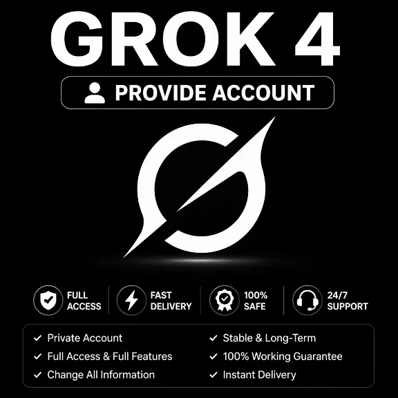 🤖 GROK AI x SUPER GROK 4 | ЛИЧНЫЙ АККАУНТ ✅