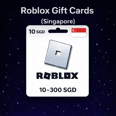 Roblox Gift Cards (Singapore) 10–300 SGD | Top-Up Codes