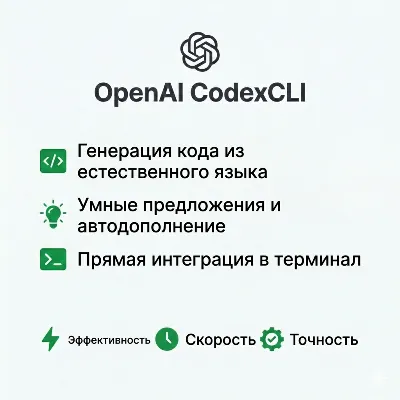 ChatGPT 5.5 - API CodexCLI / Codex CLIпо СУПЕР НИЗКОЙ ЦЕНЕ