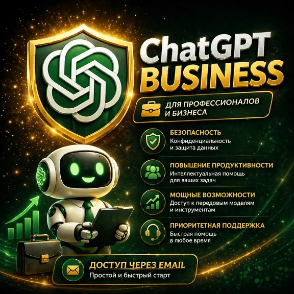 ChatGPT Business Premium — Мгновенная активация через приглашение по email