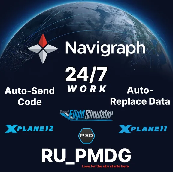 Navigraph for MSFS2020/24, X-Plane 11/12, P3D