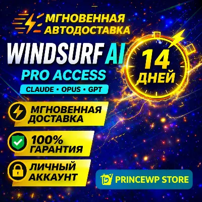 ⚡ AUTO DELIVERY | Windsurf AI PRO – 14 дней 🔥 Приватный аккаунт | Premium доступ
