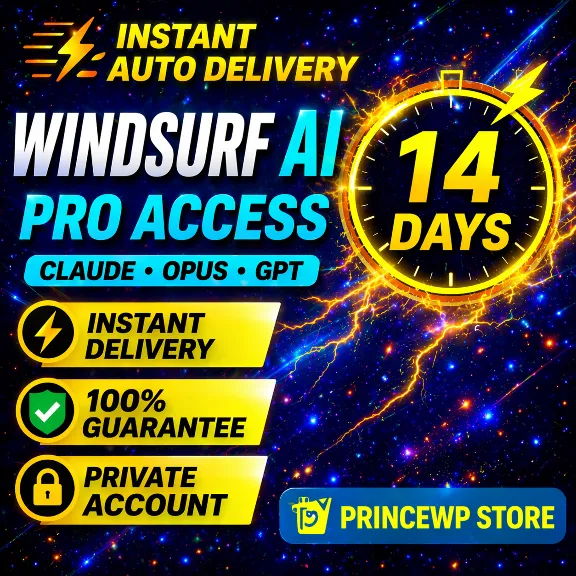 ⚡ AUTO DELIVERY | Windsurf AI PRO – 14 дней 🔥 Приватный аккаунт | Premium доступ