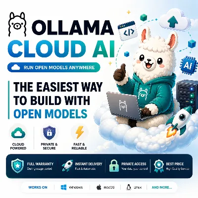 Ollama Cloud AI | Pro/Max Subscription 1 Month | Full Guarantee