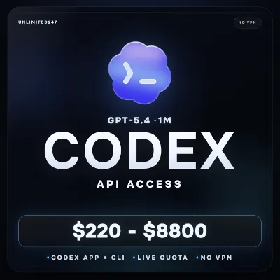 ⚫ Codex | Balance $220-$8800 | GPT-5.4 1M