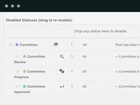PublishPress Statuses Pro — плагин статусов WordPress
