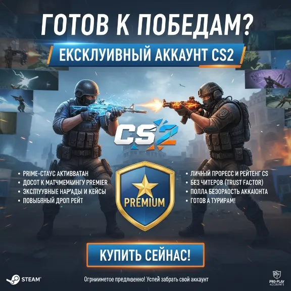 Аккаунт CS2 Prime Status