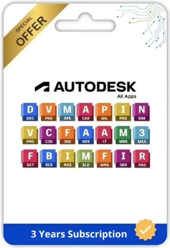 Autodesk All Apps Invite To Your Account 3 Year Win Mac