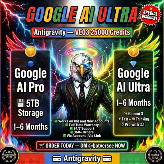 Google Gemini AI Ultra/PRO 25000 VEO 3 технологией Antigravity полная гарантия
